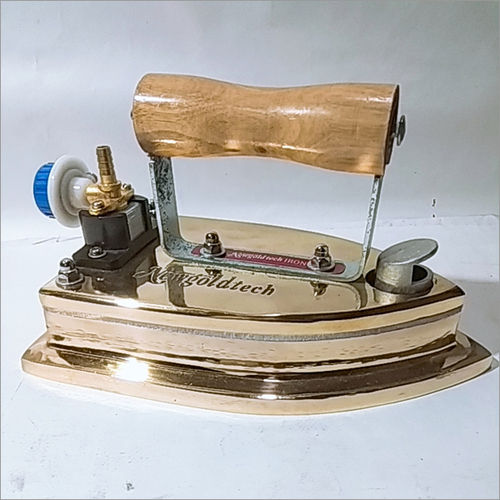 Full Brass 7 Kgs Lpg Iron Press With Wooden Handle - Voltage: 220 Volt (V)