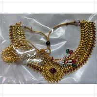 Ladies Gold Plate Necklace Set