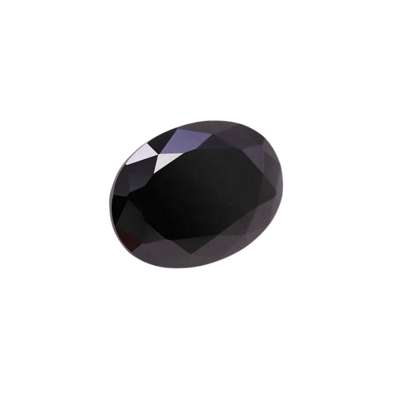 Oval Cut Natural Black Loose Diamonds 1 CT AAA Quality