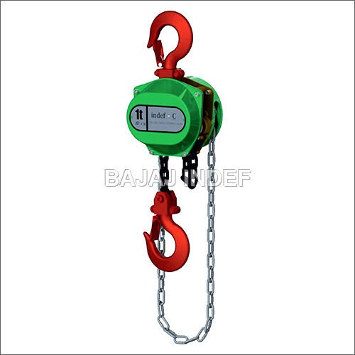 Indef Industrial C Series Chain Pulley Block Manual Hoist Capacity: 1 - 10 Ton/Day