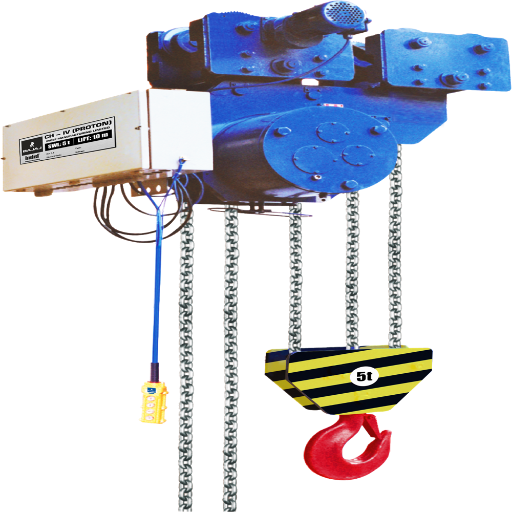 Industrial Chiv Proton Chain Electric Hoist - Capacity: 5 - 20 Ton/Day