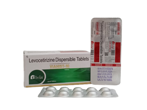 Levocetirizine Dihydrochloride 10 mg Tablet By ELVIA CARE PVT. LTD.