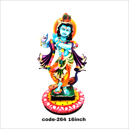 16 Inch Fiber Lord Krishna Statue