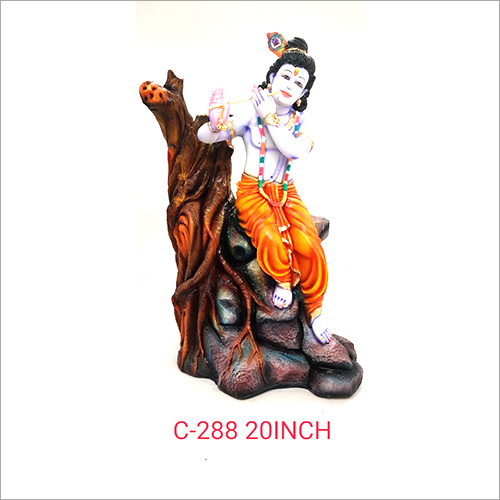 20 Inch Fiber Lord Krisha Statue