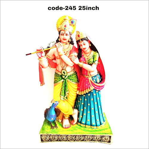 25 Inch Fiber Lord Radha Krishna Statue