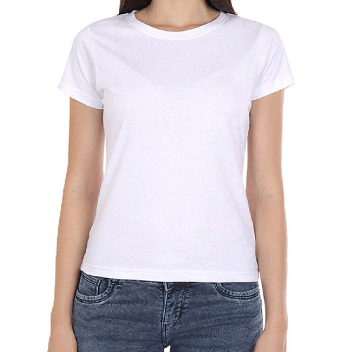 Women Plain T-Shirt White