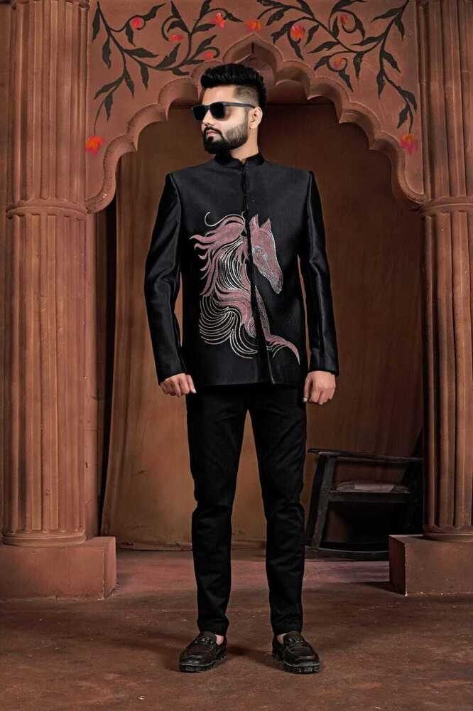 Sherwani Maker In India - Color: Black