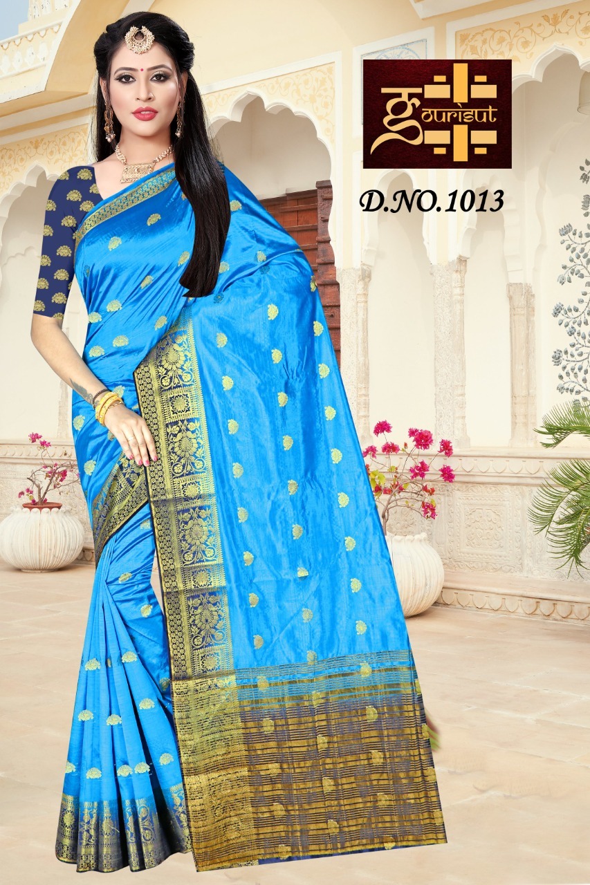 designer balaton chit pallu silk saree