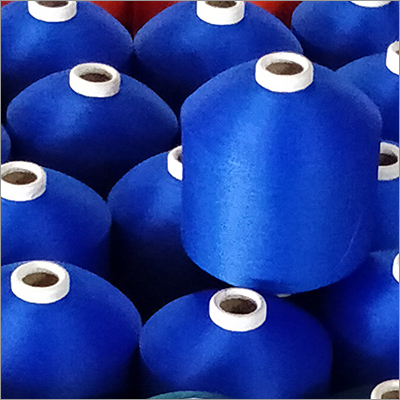 Blue Recycled Polyester Dyed Yarn