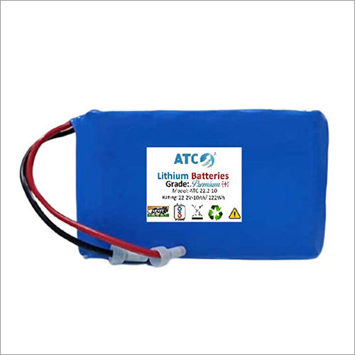 Blue 22.2V 10Ah Rechargeable Lithium-Ion Battery