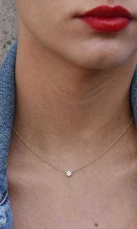 Real Diamond Simple And Small Pendant