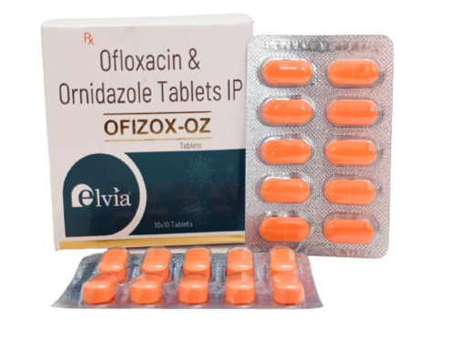 Ofloxacin 200 mg Ornidazole 500 mg Tablet