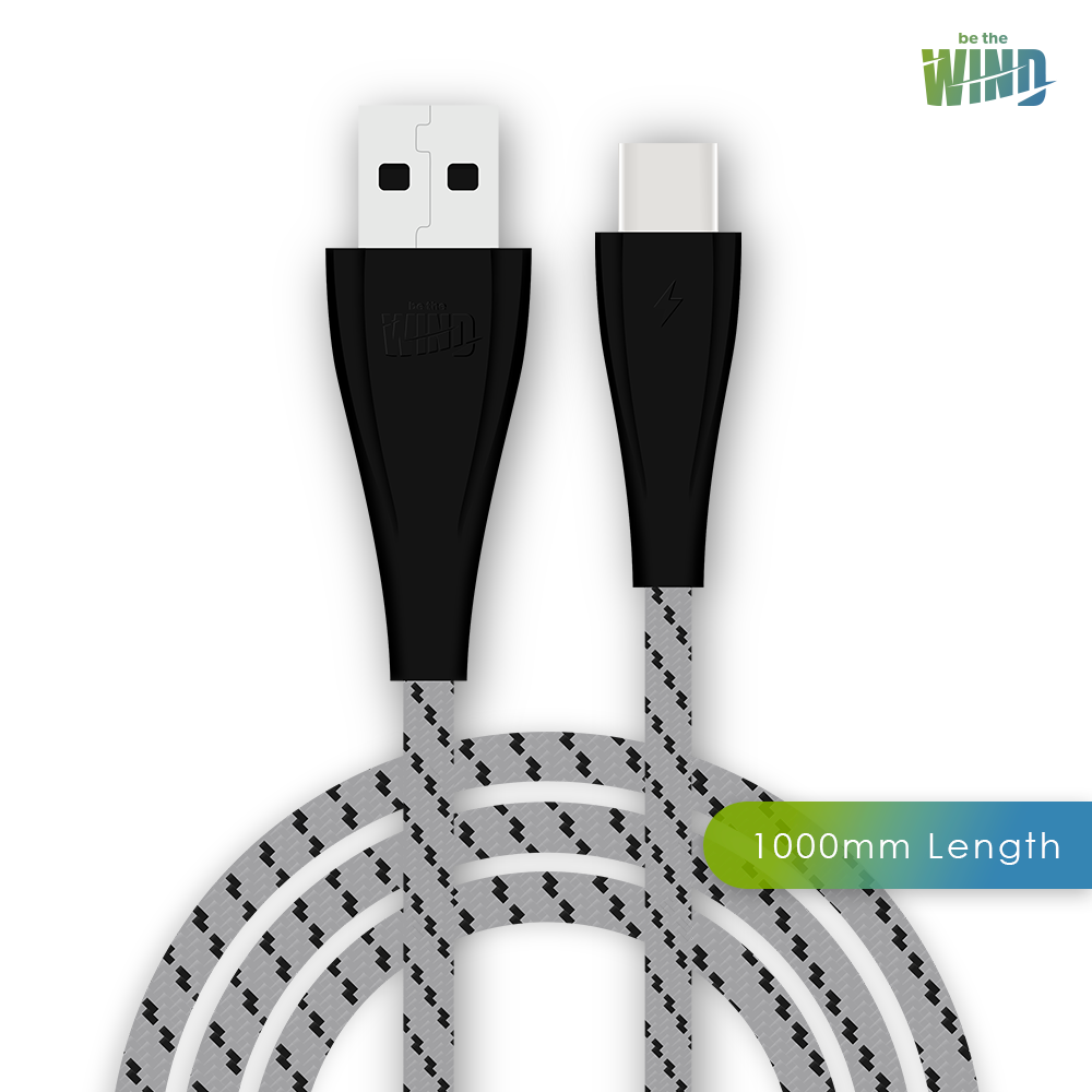 USB Type C 1 Meter Braided Charging Cable