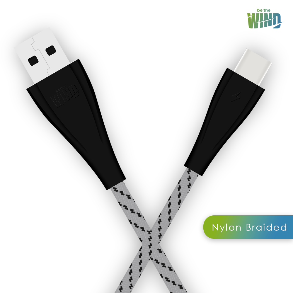 USB Type C 1 Meter Braided Charging Cable