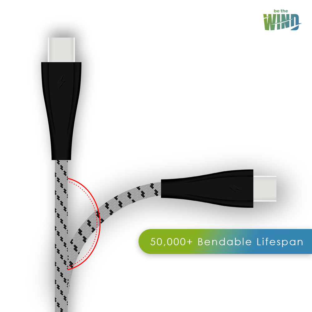 USB Type C 1 Meter Braided Charging Cable