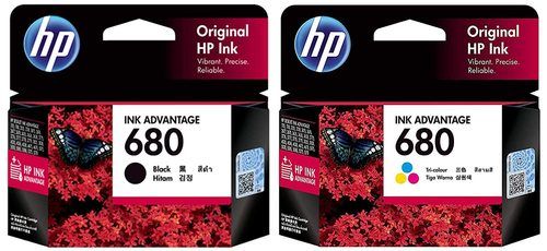 HP 680 combo Black Colour set of 2