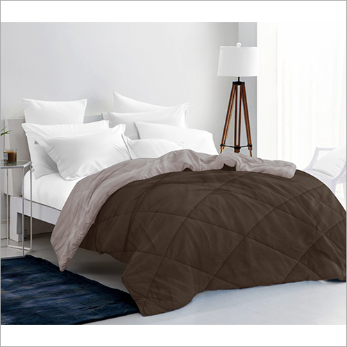 220x250 cm Plain Brown Comforters