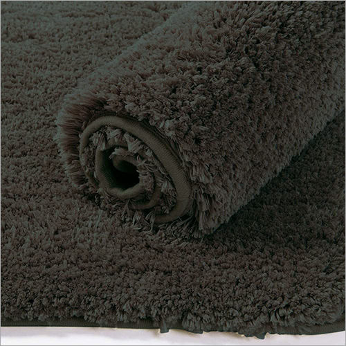 Washable Plain Black Anti Slip Door Mat