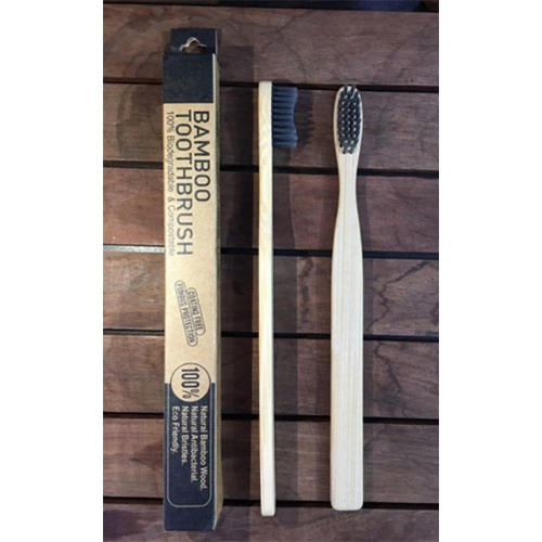 Flat Handle Bamboo Toothbrush