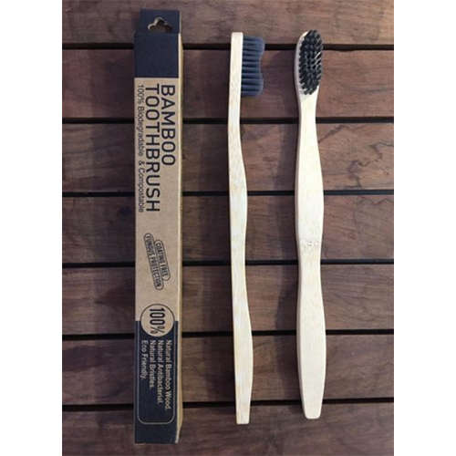 Charcoal Bristle Bamboo Toothbrush