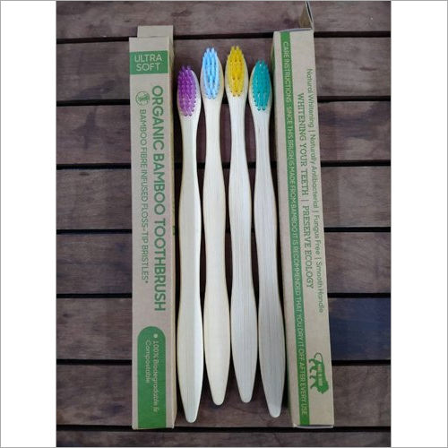 S Curve Natural Bamboo Toothbrush