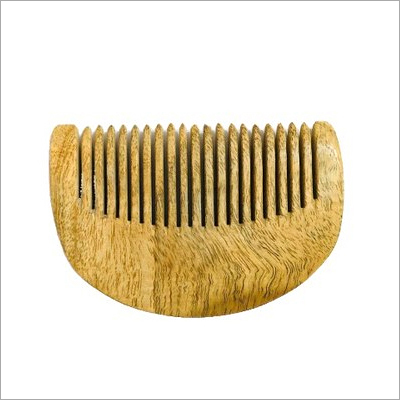 D Shape Neem Wood Comb