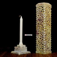 Soapstone Incense Holder - 12x3x3 Inches | Handcrafted Jaali Design For Home Decor, Puja, And Meditation