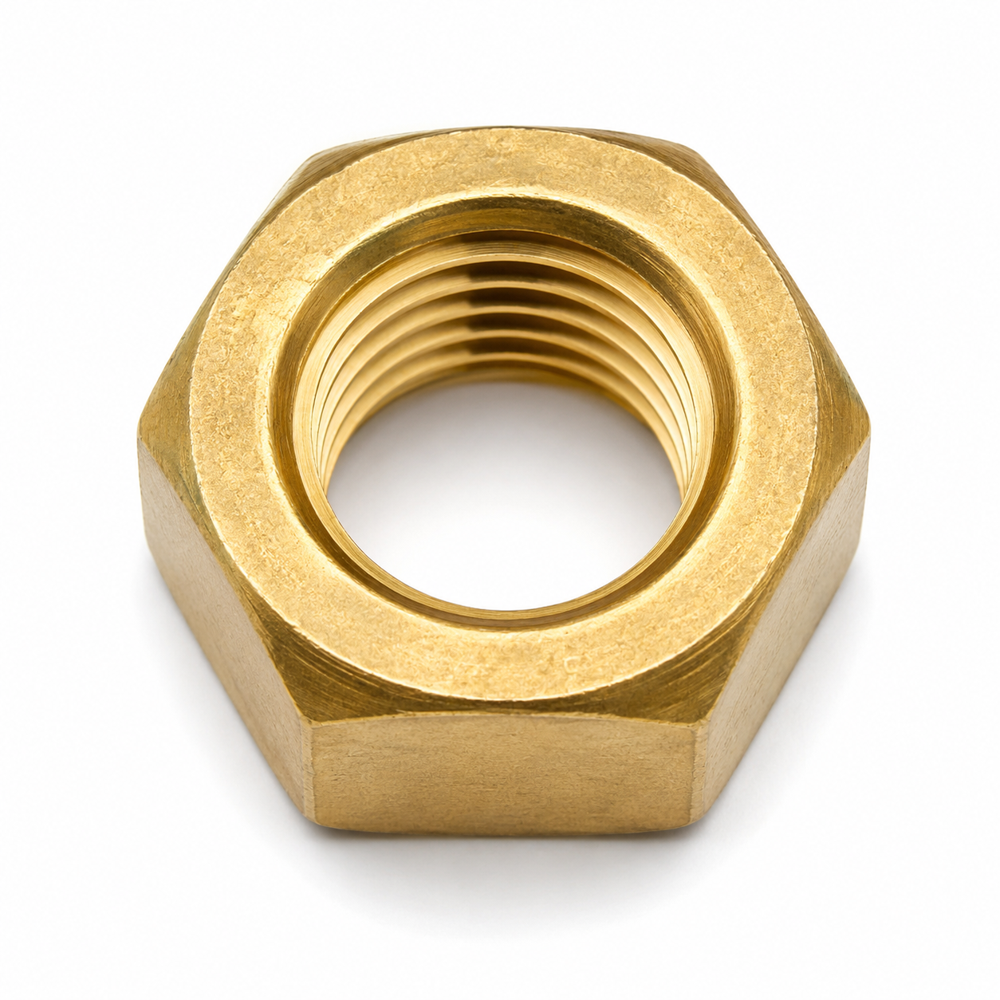 Premium Brass Hex Nuts - High-Quality Brass, Various Sizes Available | Corrosion Resistant, Precision Machined, Ideal for Automotive and Electrical Applications