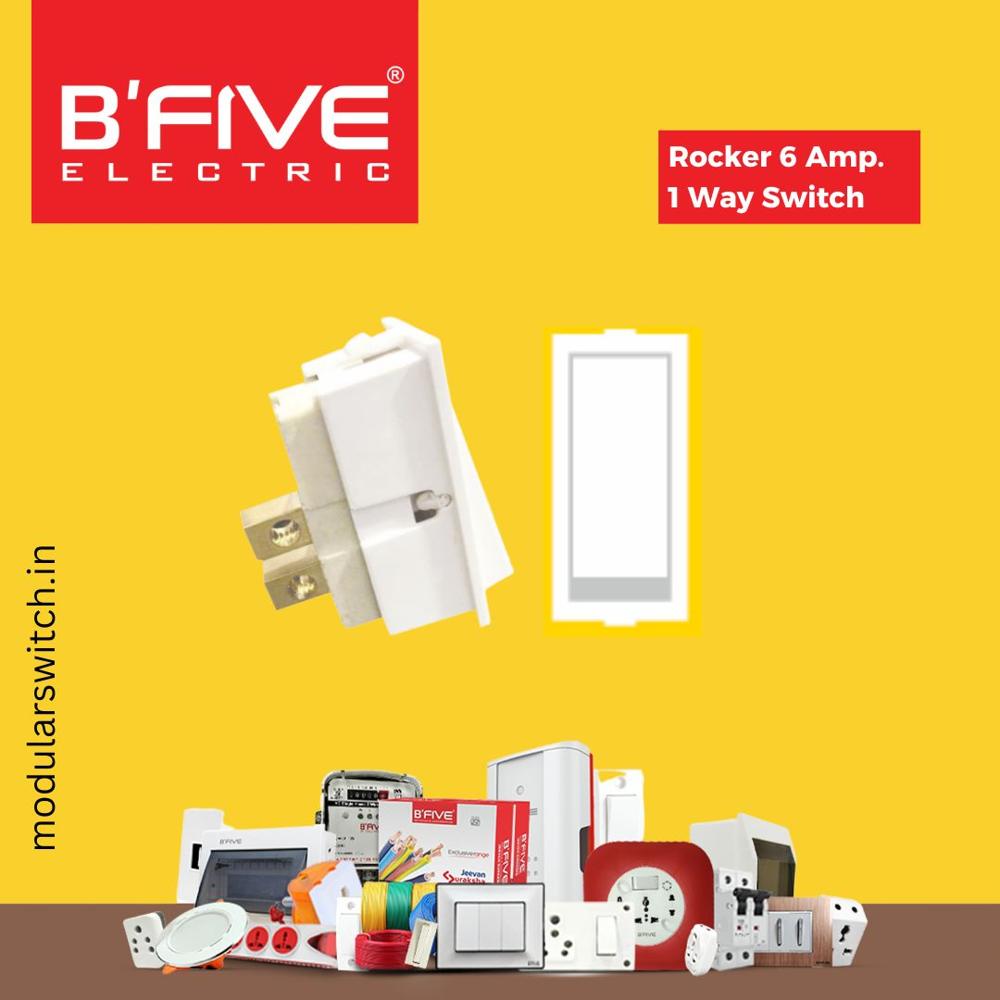 Modular Switches | Rocker 6 amp 1 way switch (RT)
