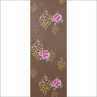 Floral Print Brown Background Wall Panel