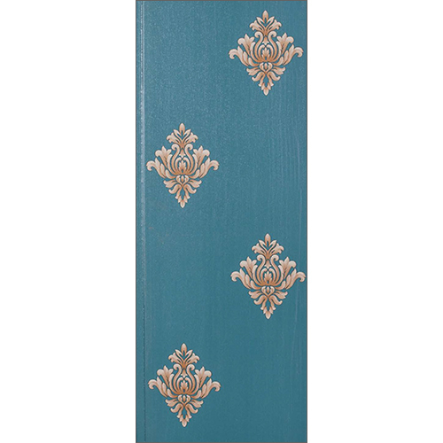 Floral Print Blue Background Wall Panel