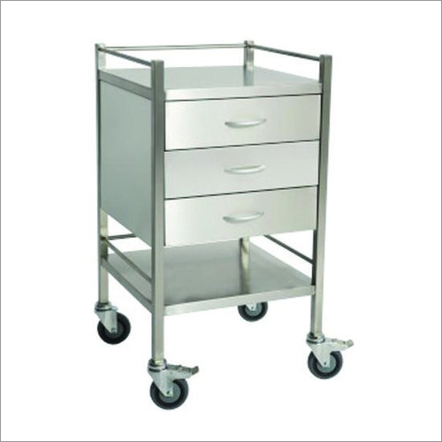 SS Surgical Instrument Trolley By DIKSHA EQUIPMENT