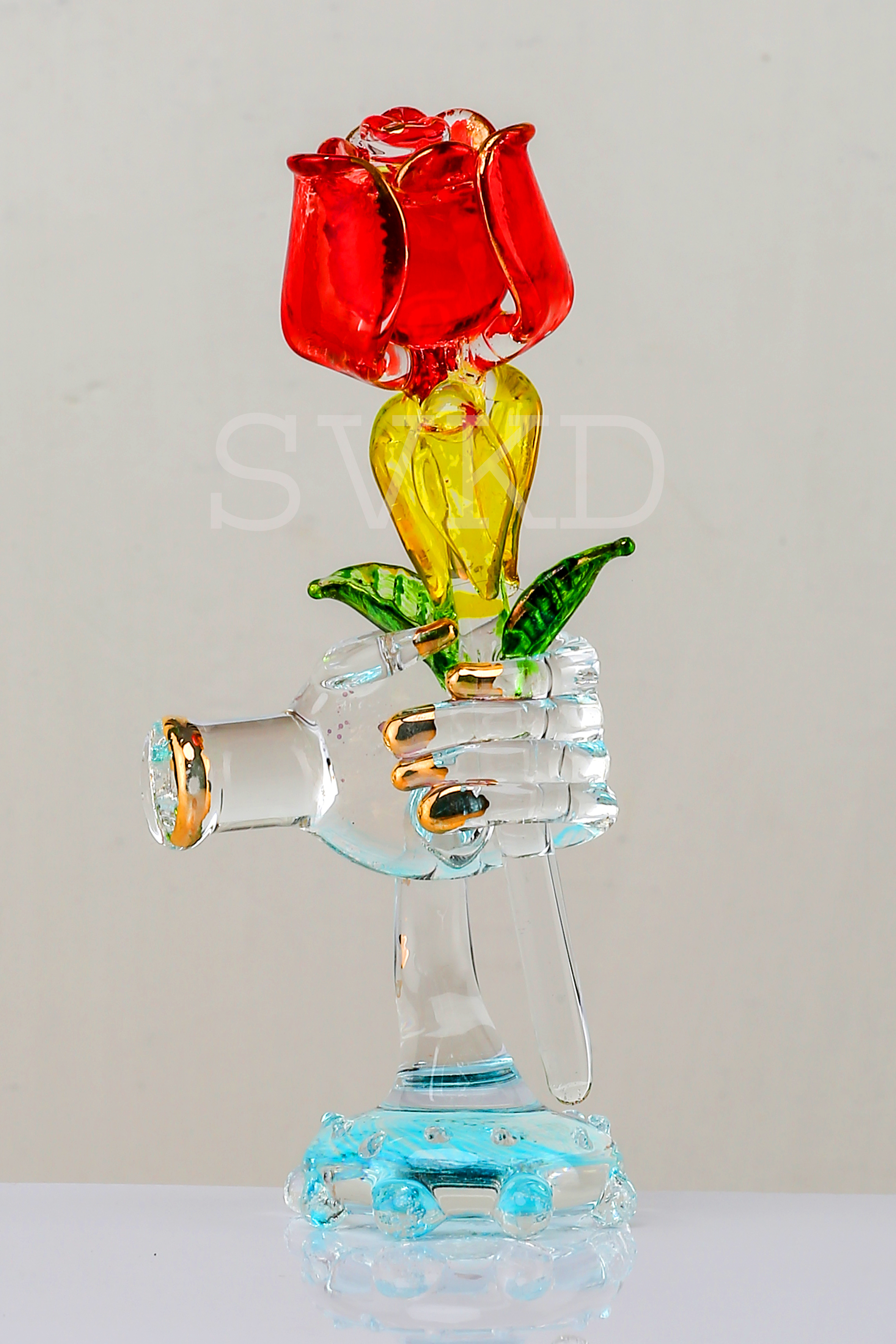 SVKD Glass Hand Flower
