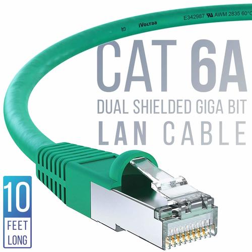 LAN CAT 6 A Cable - Enhanced Data Transfer Performance, Shielded Cable Design for Optimal Connectivity