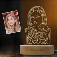 Personalized Photo 3rd Acrylic Lamp