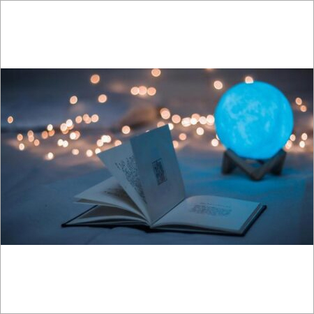 Neon 3D Print Moon Lamp