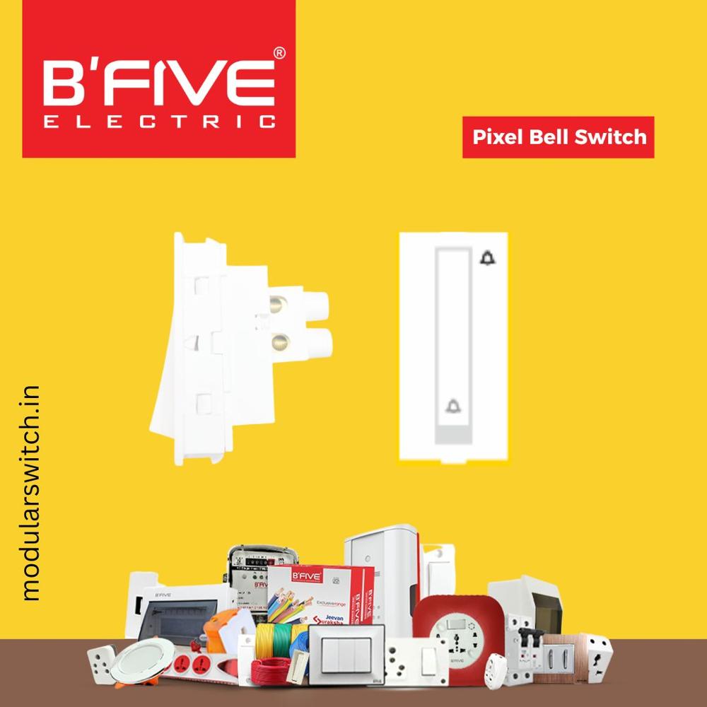Modular Switches | Pixel Bell Switch - Color: White