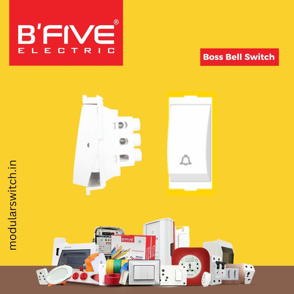 Modular Switches | Boss Bell Switch - Color: White
