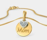 Mother's love Kids Real Diamond Pendant