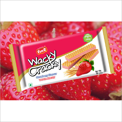Strawberry Flavour Wafer Biscuits