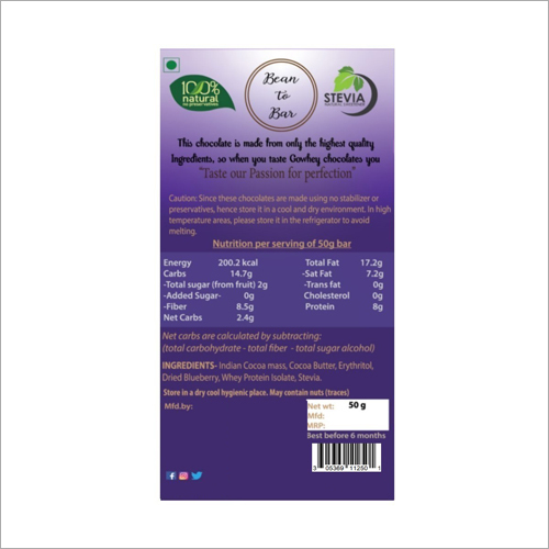 Pack Of 2 Blueberry Dark Chocolate