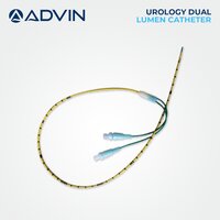 Urology Dual Lumen Catheter - 14fr Design | Advanced Smooth Surface, Tapered Tip For Ureteral Dilation, Independent Guide Wire & Injection Lumens, Multi-function Use For Contrast Infusion & Drainage