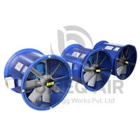 Long Cased Axial Fan - Color: Blue