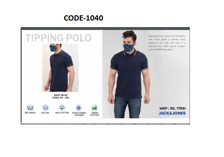 JACK And JONES  T - SHIRT WITH TIPPING