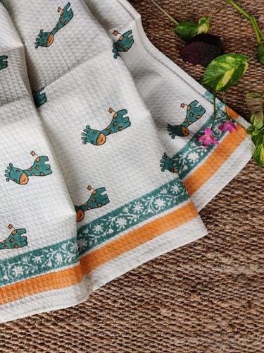 Cotton Kids Hand Block Printed Bath Towel