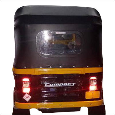 Three Wheeler Auto Rickshaw Black Hood