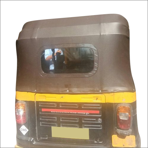 Brown Three Wheeler Auto Rickshaw Hood