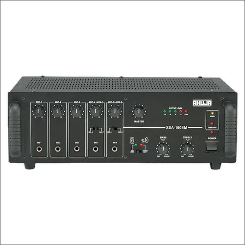 Black Ssa-160Em Pa Mixer Amplifiers