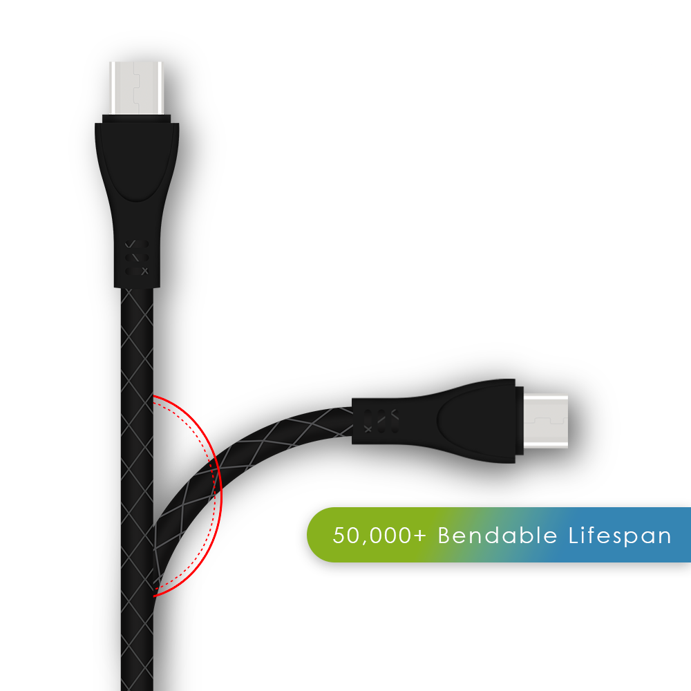 1 Meter Black Micro Cable