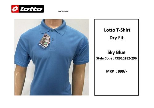 Sky Blue Lotto Dryfit  T - Shirt